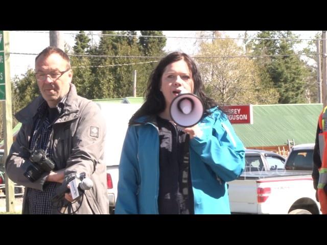 Reportage – Marche pour la scierie à Saint-Hilarion 2017