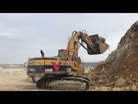 Caterpillar 5090B Front Shovel Excavator Loading Cat Dumpers - Sotiriadis/Labrianidis Mining Works