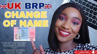 CHANGE OF NAME UK BRP | UPDATING YOUR UK 🇬🇧 BRP CARD | BRP REPLACEMENT IN THE UK🇬🇧