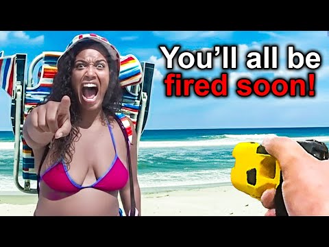 When Good Cops Stop SUPER Entitled Karens...Taser Taught Her