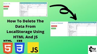 How To Delete The Data From LocalStorage | HTML and JS