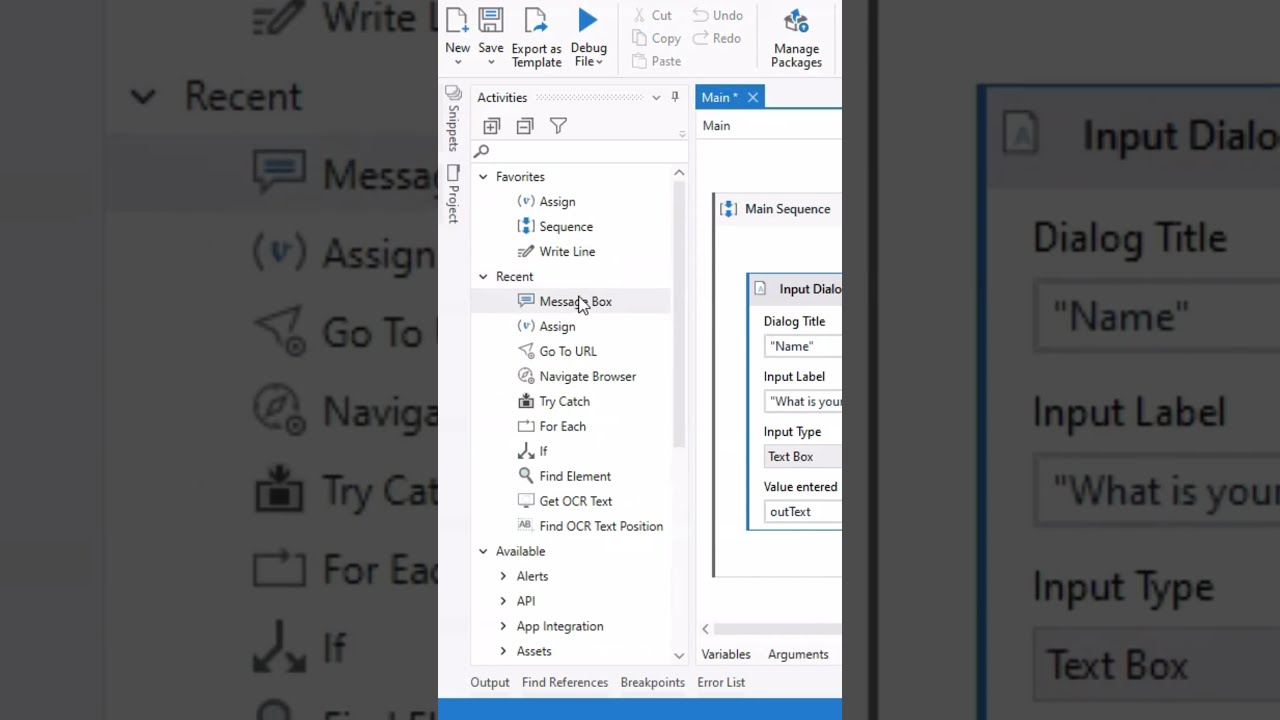 How to Use Input Dialog in UiPath Studio 🖱️