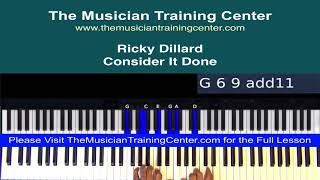 Piano: How to Play &quot;Consider It Done&quot; by Ricky Dillard