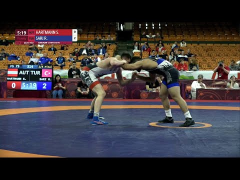1/4 FS - 79 kg: S. HARTMANN (AUT) v. R. SARI (TUR)