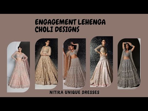 latest beautiful new designs in ||2024||😘😍 #wedding  #engagement #lehengacholi