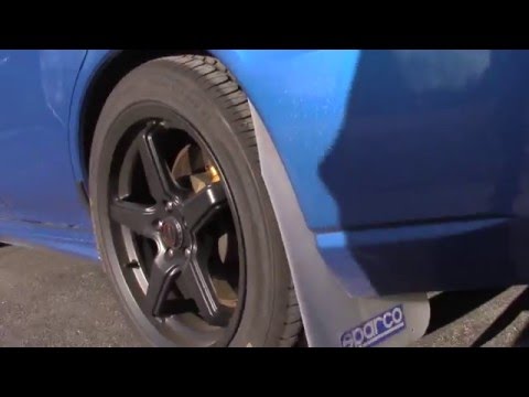 Sparco mudflaps  and Rally Armor basic Mud  flap Subaru