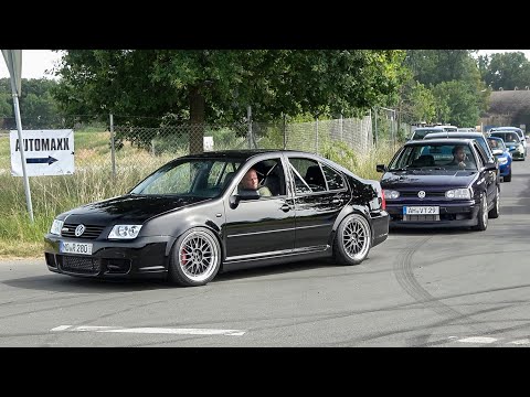 600HP VW Golf VR6 Turbo + 400HP Bora VR6 Supercharged - REVS AND FAST ACCELERATIONS!