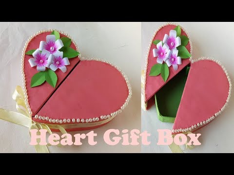 How To Make A Heart Shaped Paper Gift Box.Origami Gift Box