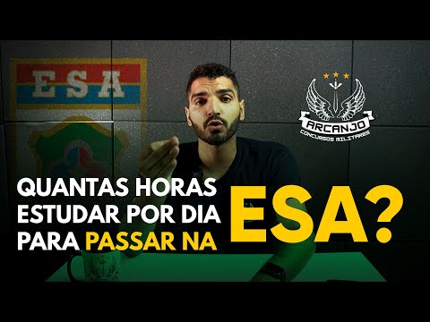 QUANTAS HORAS ESTUDAR POR DIA PARA PASSAR NA ESA? | CONCURSO MILITAR - Tropa do Arcanjo