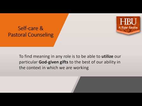 Module/Week 8: Self-Care in Pastoral Counseling
