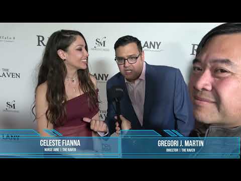 Celeste Fianna and Gregori J. Martin Carpet Interview at The Raven Premiere
