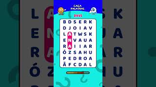 Jogo de caça-palavras - Nomes #quiz #divertido