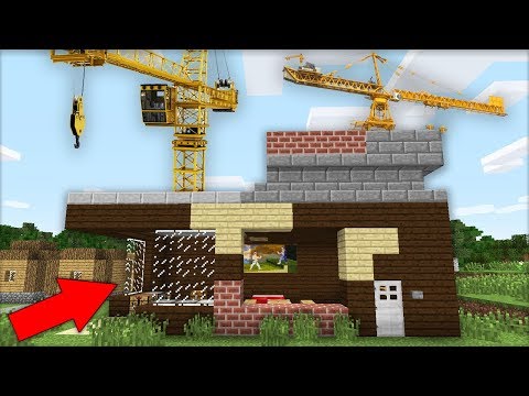 КАК ПОСТРОИТЬ МОЙ ДОМ В ДЕРЕВНЕ ЖИТЕЛЕЙ В МАЙНКРАФТ 100% ТРОЛЛИНГ ЛОВУШКА MINECRAFT МУЛЬТИК В МАЙН