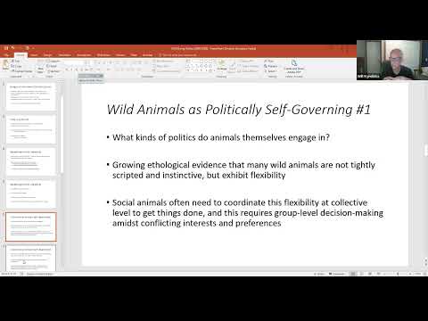 Will Kymlicka, "Doing Politics with Wild Animals"