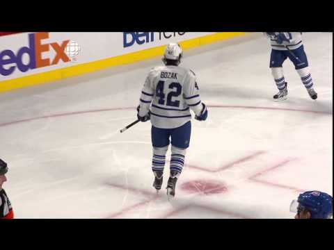 Bozak's Goal Takes Out the Net Cam - Leafs 2 vs Habs 0 - Jan 19th 2013 (HD)