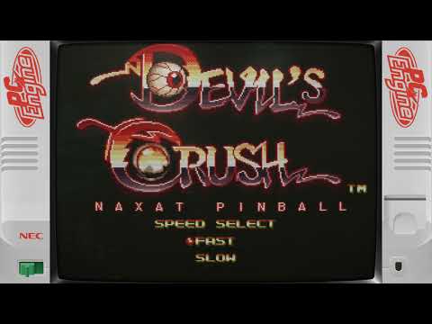 Devil's Crush Pinball PC Engine Gameplay | TurboGrafx-16 Sega Genesis Wii Virtual Console 4K