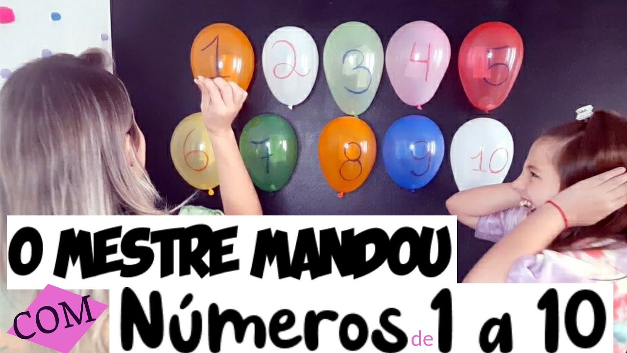 BRINCADEIRA O MESTRE MANDOU COM NÚMEROS!