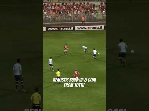 realistic build up & goal from Totti! (PES 2012) #football #fifa #pes #efootball