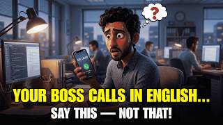 My Boss Called Me In English And I Froze But Never Again | Phone Call English Practice
