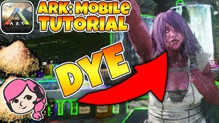 HOW TO DYE PLAYERS AND DINOS IN ARK: MOBILE! | ARK: Mobile Tutorial