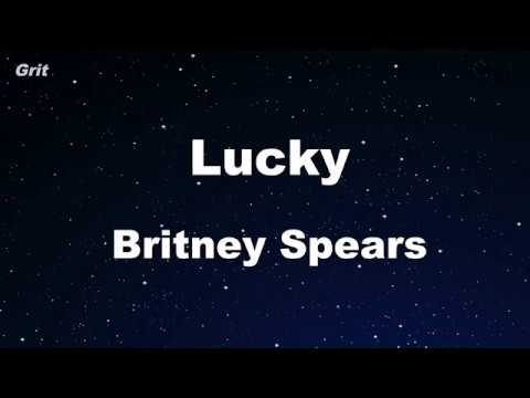 Lucky - Britney Spears Karaoke 【No Guide Melody】 Instrumental