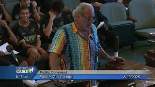 Folsom City Council - August 25, 2026