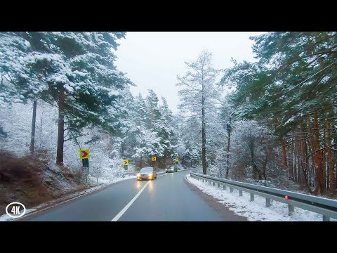 ROMANIA 4K | Winter Drive In The Romanian Countryside (Moldova Region)