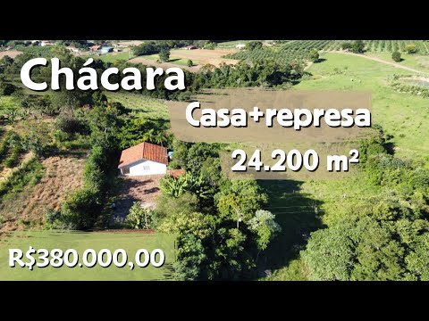 JT01-CHÁCARA 24.200 M2 -REPRESA+CASA+BARRACÃO - JOAQUIM TÁVORA, PARANÁ. R$ 380.000,00.