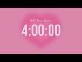 4 Hour Silent Countdown Timer Pink Aura Aesthetic Vibes For Studying Deep Focus