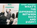 Each vs. Every | The differences between 