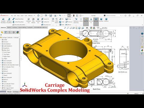 SolidWorks Complex Modeling Carriage
