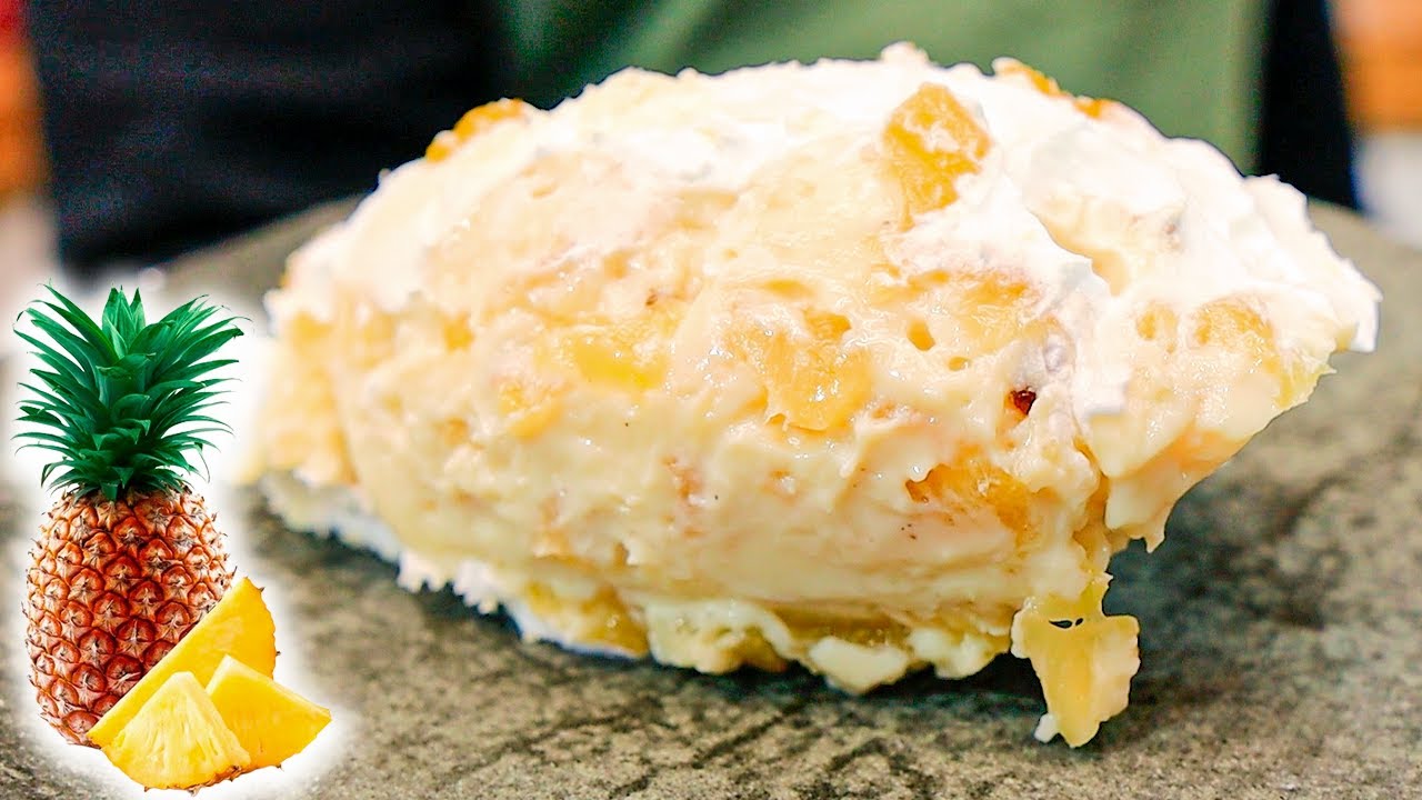 GELADO CREMOSÃO DE ABACAXI I UMA DELÍCIA I SUPER CREMOSO I SOBREMESA FÁCIL I Receitas de Pai