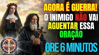 🛑ORAÇÃO DE GUERRA DE SÃO BENTO E SANTA RITA DE CÁSSIA PARA ACABAR COM TODO MAL INIMIGO URGENTE