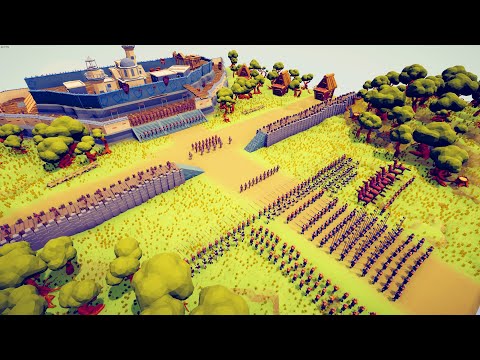 CAN 250x FRENCH ARMY CAPTURE ENEMY CASTLE?  - Totally Accurate Battle Simulator TABS