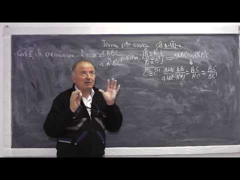 Lectia 797 - Teorema fundamentala a asemanarii Triunghiuri asemenea Cazuri asemanare - Tema Clasa 7