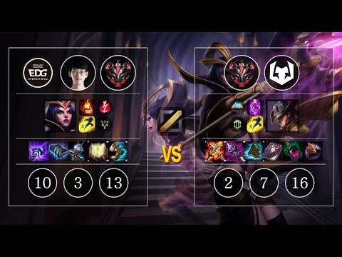 EDG Scout LeBlanc vs Closer Twisted Fate Mid - KR GrandMaster Patch 10.11