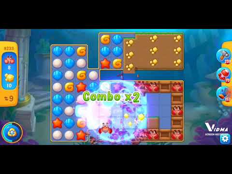 Fishdom. 9233 level no boosters and diamonds. 18 moves