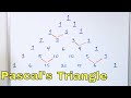 21 Pascals Triangle Binomial Expansion Part 1