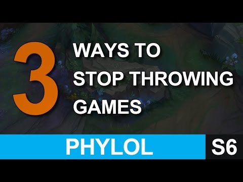 How to stop throwing games - 3 best ways