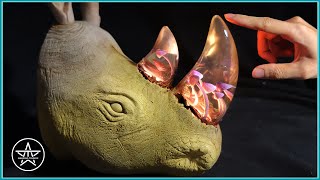 Carving the Unexpected – A Creative Take on the Wood Rhino | AmazingTrungX