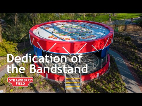 Official dedication of the Strawberry Field Bandstand in September 2023