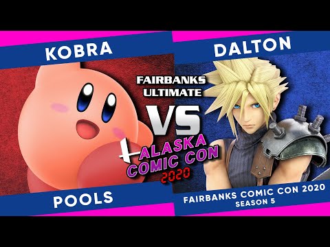 Fairbanks Alaska ComicCon 2020: Kobra (Kirby) vs Dalton (Cloud) - SSBU Pools