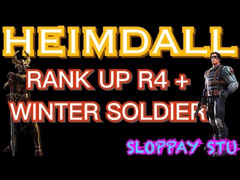 Heimdall 5 Star Rank 4 Rank up and Winter Soldier Test - Marvel Contest of Champions