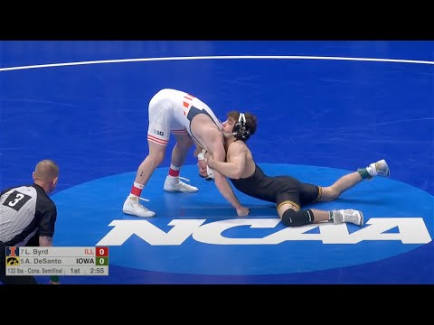 133lbs Austin DeSanto (Iowa) vs Lucas Byrd (Illinois)