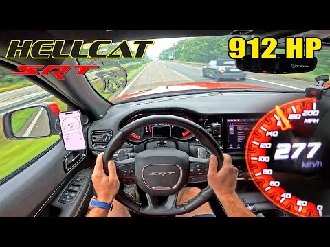 912HP DODGE DURANGO HELLCAT | 277KMH / 173MPH on GERMAN AUTOBAHN