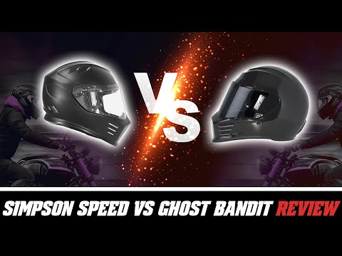 Simpson Speed Bandit vs Ghost Bandit Helmet Review at SpeedAddicts.com