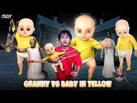 GRANNY VS. BABY IN YELLOW IS BACK SHORT FILM : ग्रैनी | HORROR GAME GRANNY - SLENDRINA || MOHAK MEET