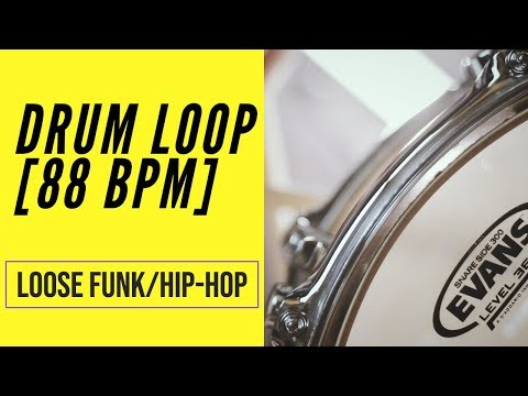 Loose Funk/Hip Hop Drum Loop - 88 BPM - Migsdrummer