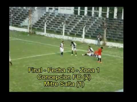 Fecha 24 Argentino B - Concepción FC (2) - Mitre Salta (1) EL GOL DE LA CLASIFICACIÓN