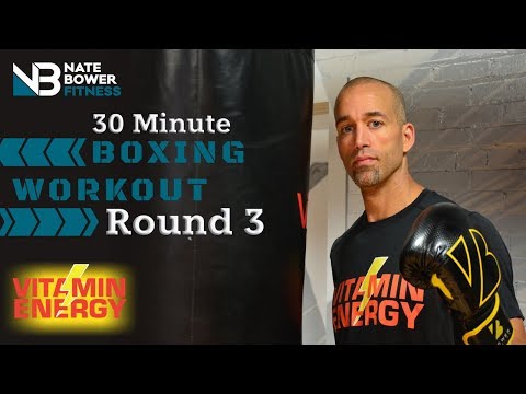 30 Minute Boxing Heavy Bag Workout Round 3